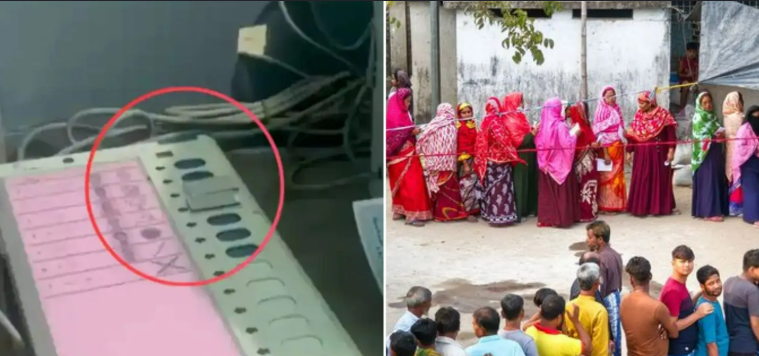 बंगाल में मतदान गड़बड़ियों के बाद 15 बूथों पर पुनर्मतदान, कड़ी निगरानी में वोटिंग जारी