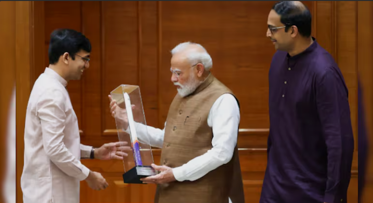 प्रधानमंत्री मोदी ने स्काईरूट एयरोस्पेस के संस्थापकों से की मुलाकात, भारत के निजी अंतरिक्ष मिशनों के भविष्य पर हुई चर्चा
