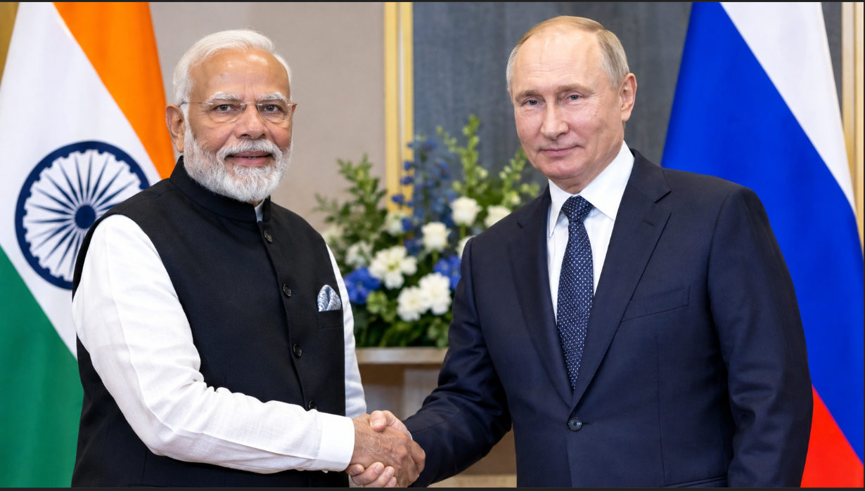 मोदी-पुतिन की मुलाकात में मजबूत हुए भारत-रूस संबंध, पश्चिमी दबदबे से अलग वैश्विक विकास मंच बनाने पर जोर