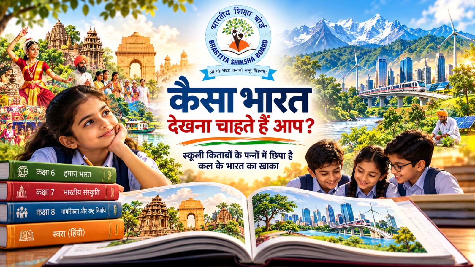 कैसा भारत चाहते हैं आप? भारतीय शिक्षा बोर्ड की किताबों में भविष्य की तस्वीर